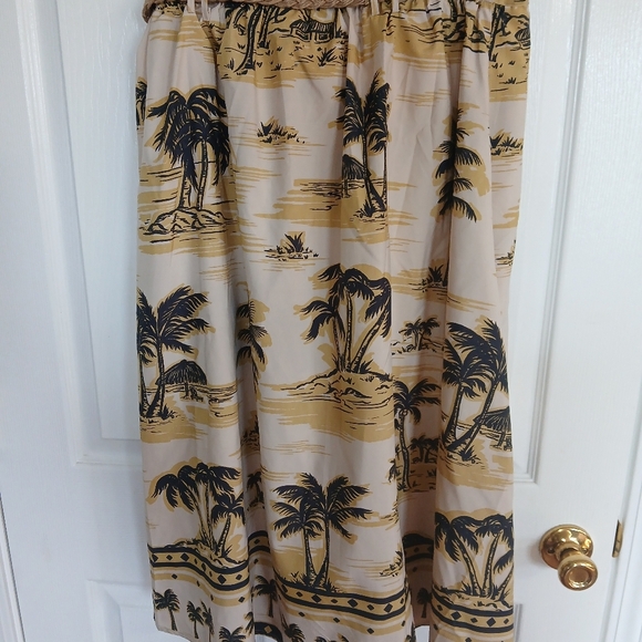 Her Destiny tropical beach belted skirt size L NWT coastal grandma resort cruise - Picture 6 of 8